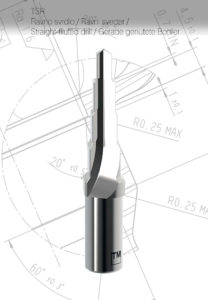 TM carbide straight fluted drill